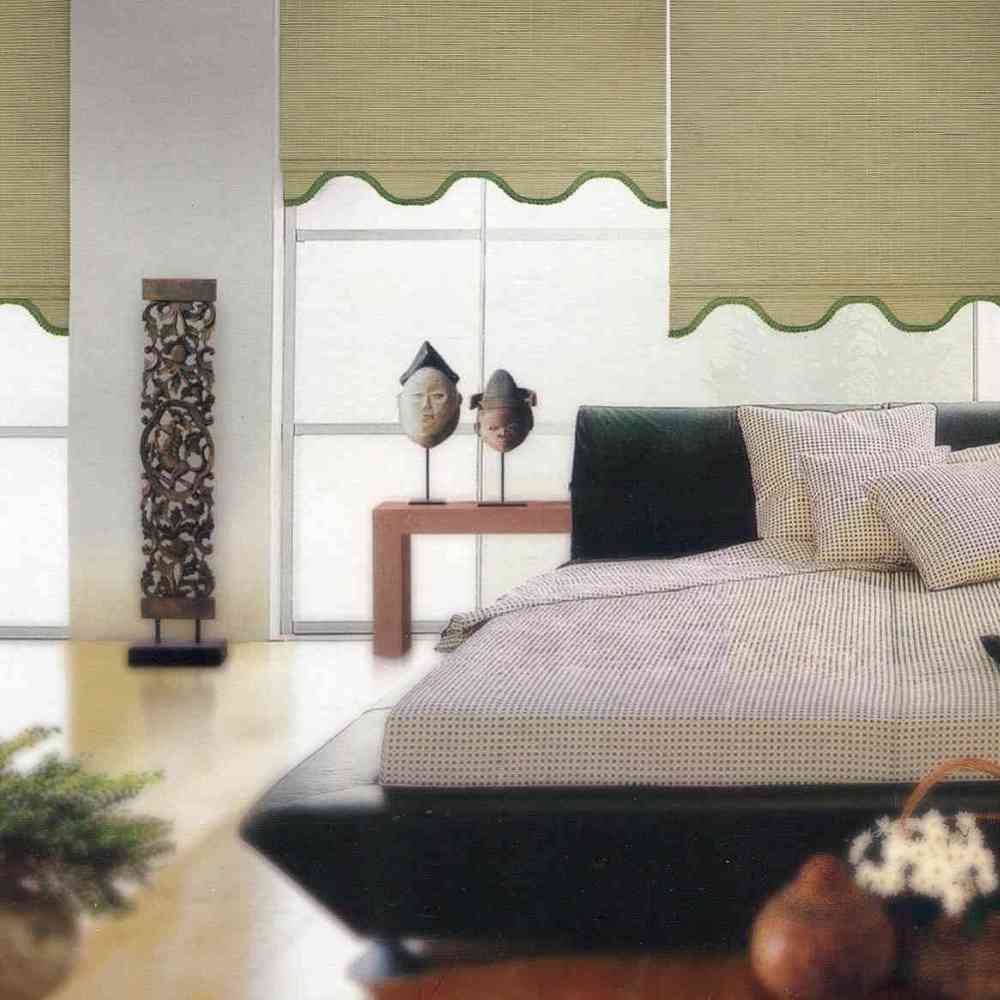 竹簾書房柔和透光效果實景